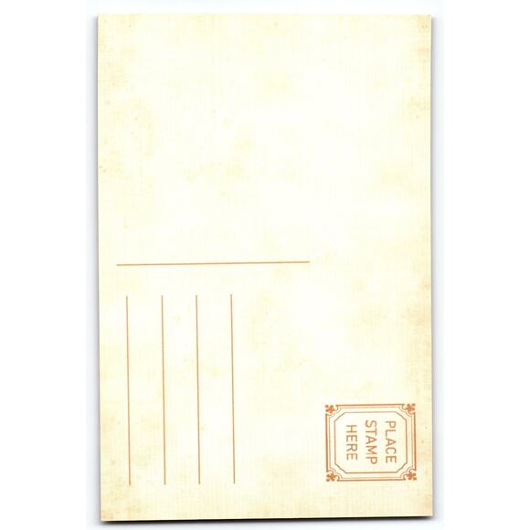 Cute Halloween Ghost & Jack-o'-Lanterns Photochrome Postcard 5.5x4" - Picture 2 of 2